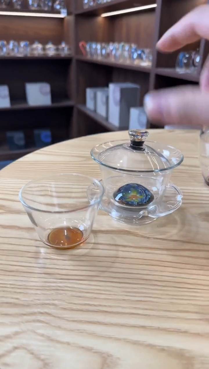 土**探禾器 芙韵锦蓉盖碗+达杯琥珀色