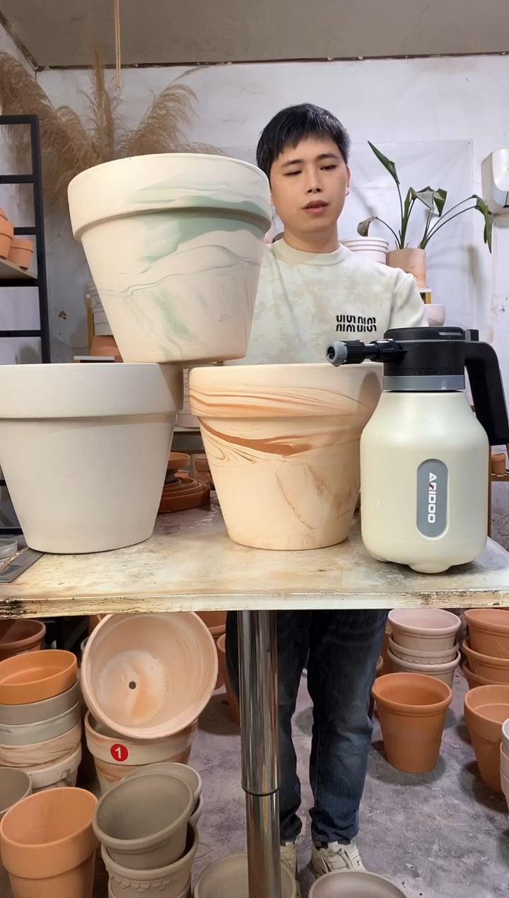 26*24陶盆3色组合 3盆无托