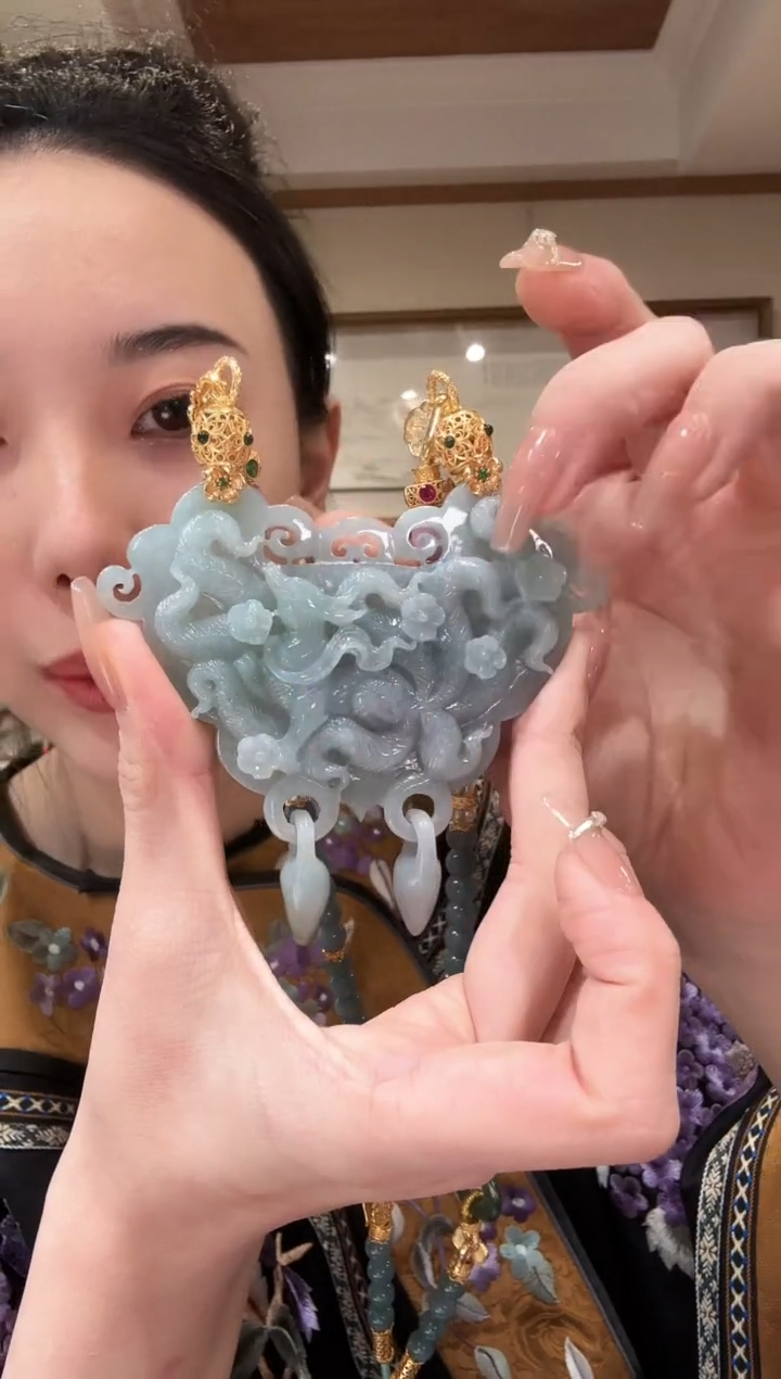 【闪购商品】翡翠颈饰未镶嵌国风