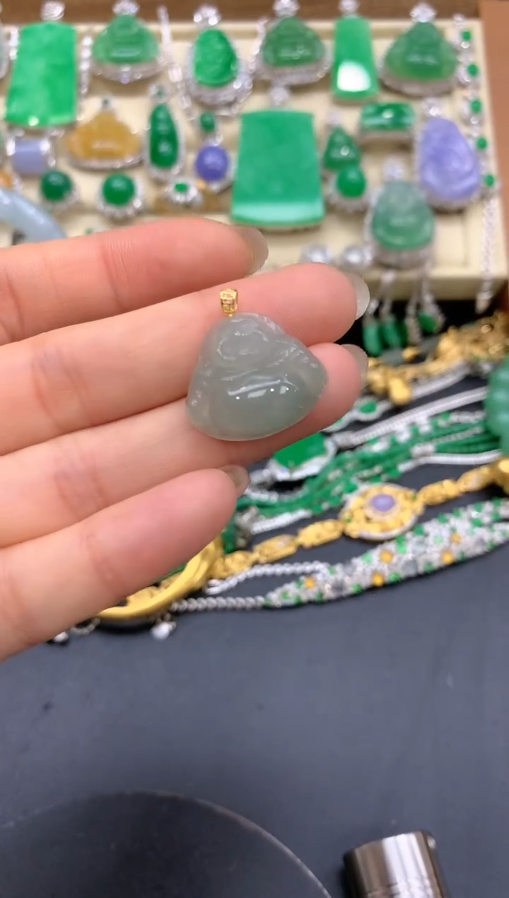 【闪购商品】翡翠颈饰18K金镶嵌72-中国好珍宝1