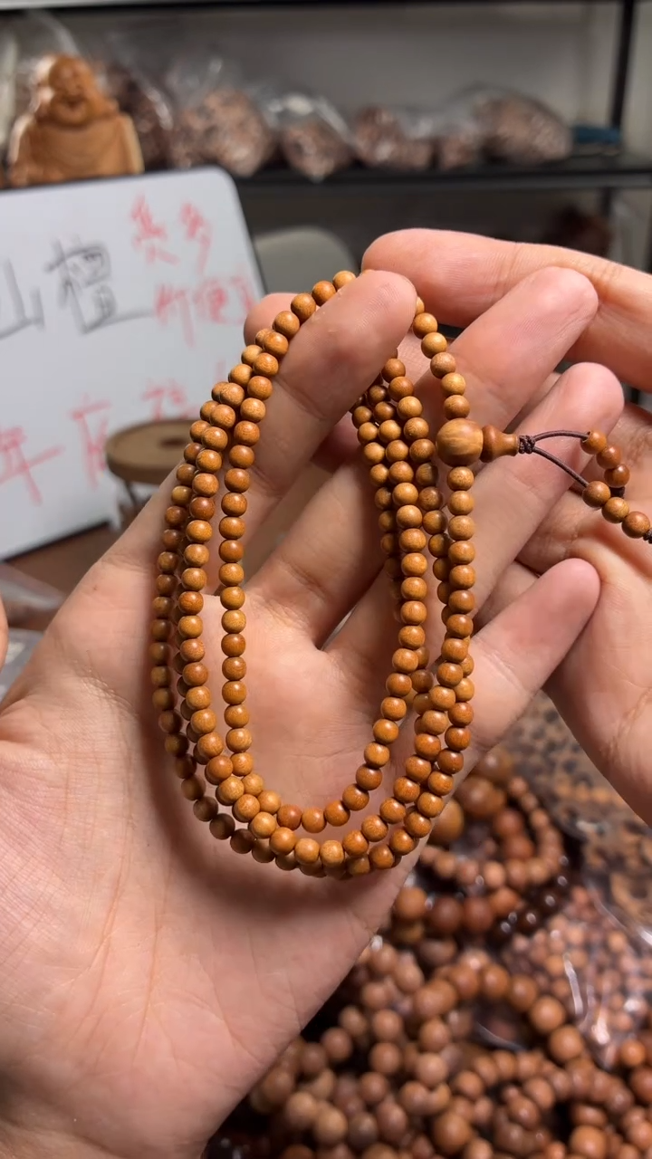 檀香木手串/手链4*216百年料全品