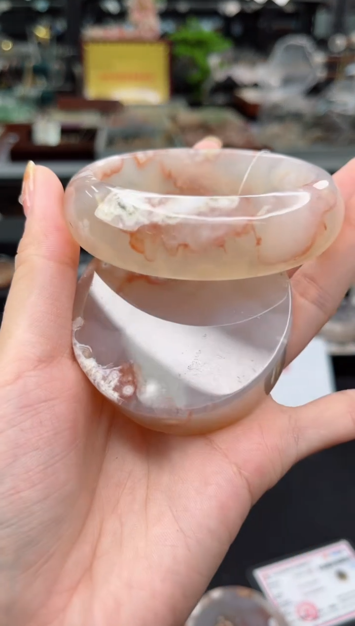 【闪购商品】石英质玉手镯未镶嵌58圈口（赠送镯心）6571290