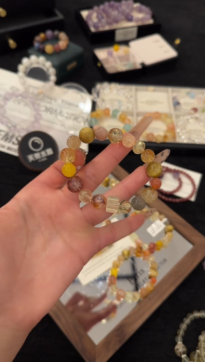 未镶嵌手链水晶财富小富婆x3235