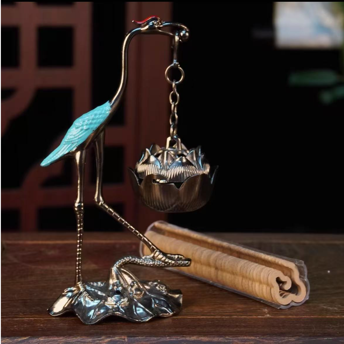 仙鹤香插+3管老山檀香ZH256