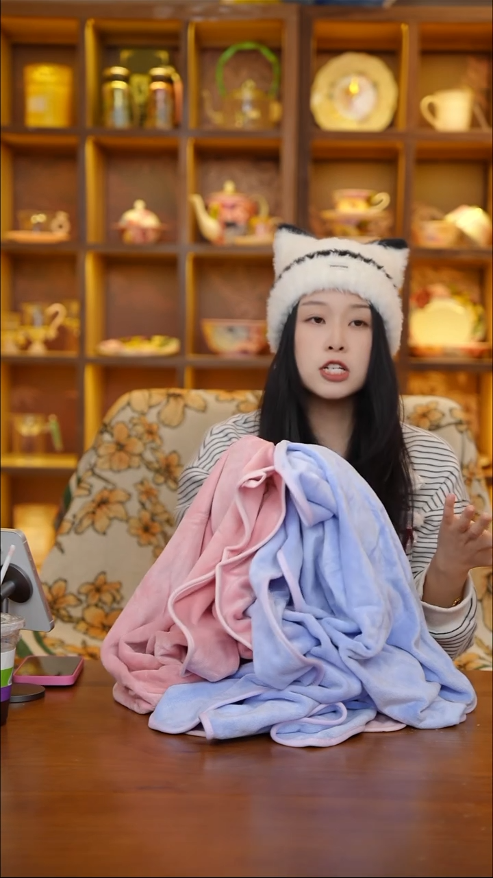 陶46-后野浴巾蓝色+红色70*140cm