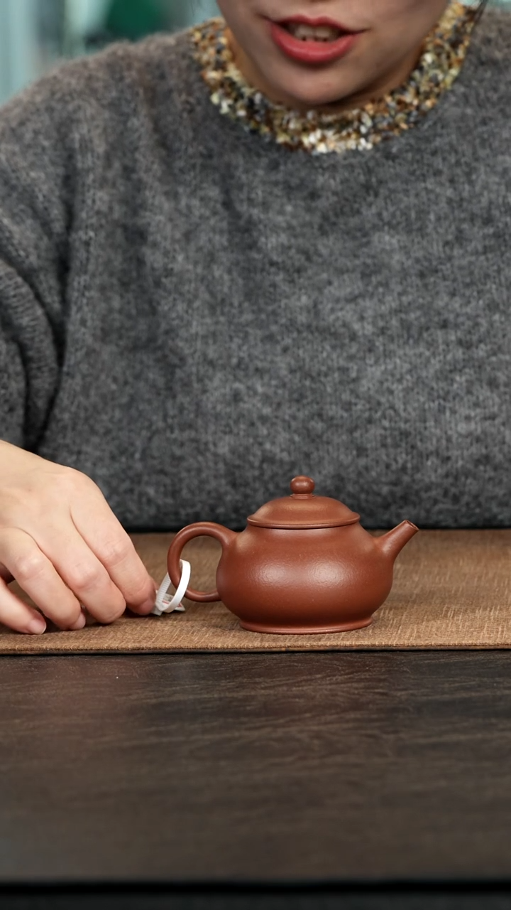茶壶紫砂矮潘清水泥140cc