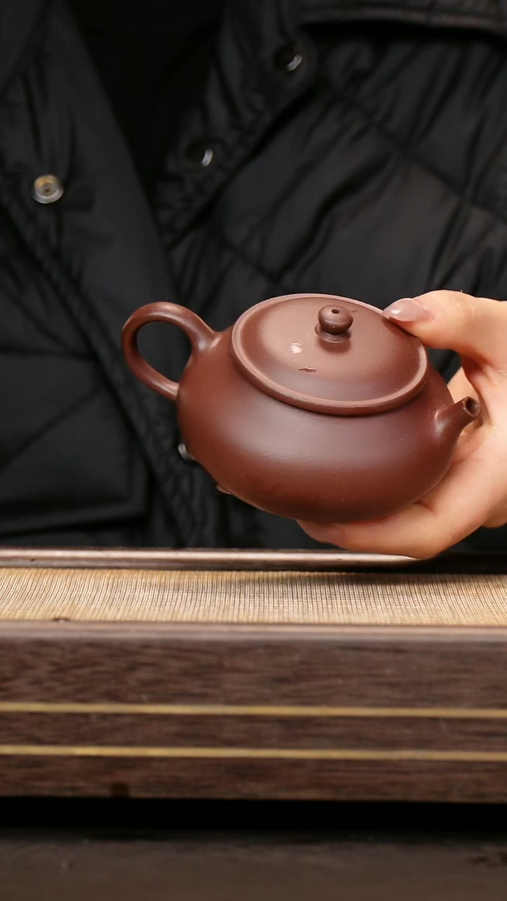 茶壶紫砂中槽清 古韵壶