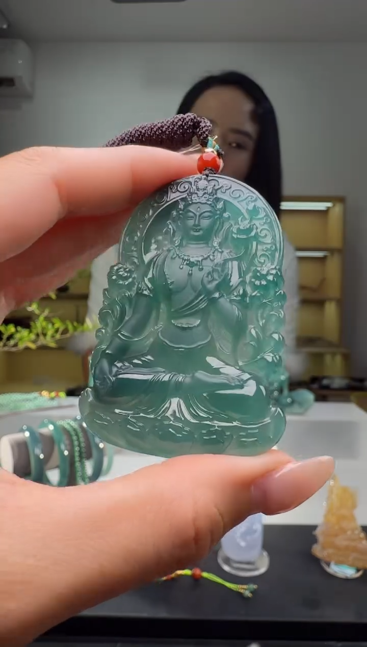 吊坠(不含链)未镶嵌翡翠度母（多样性发其一）