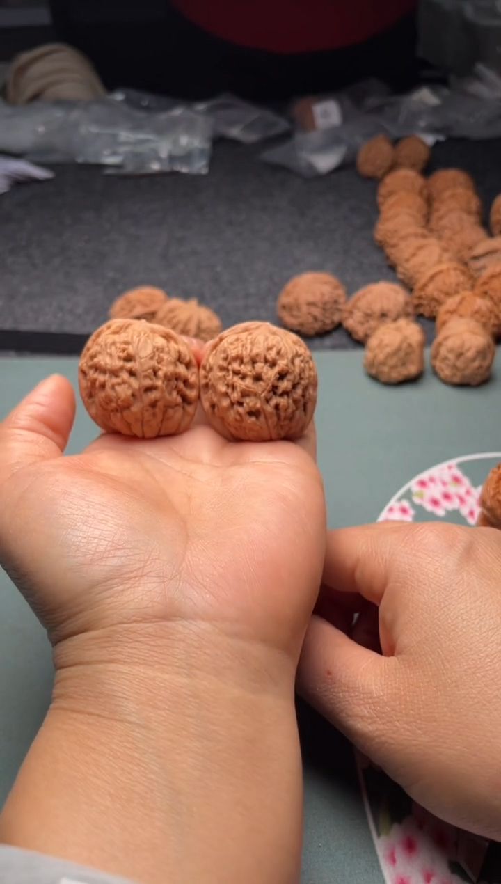 把件文玩核桃w98  莲花 37尺