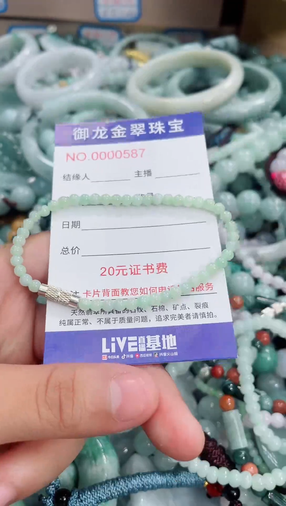 翡翠未镶嵌颈饰096