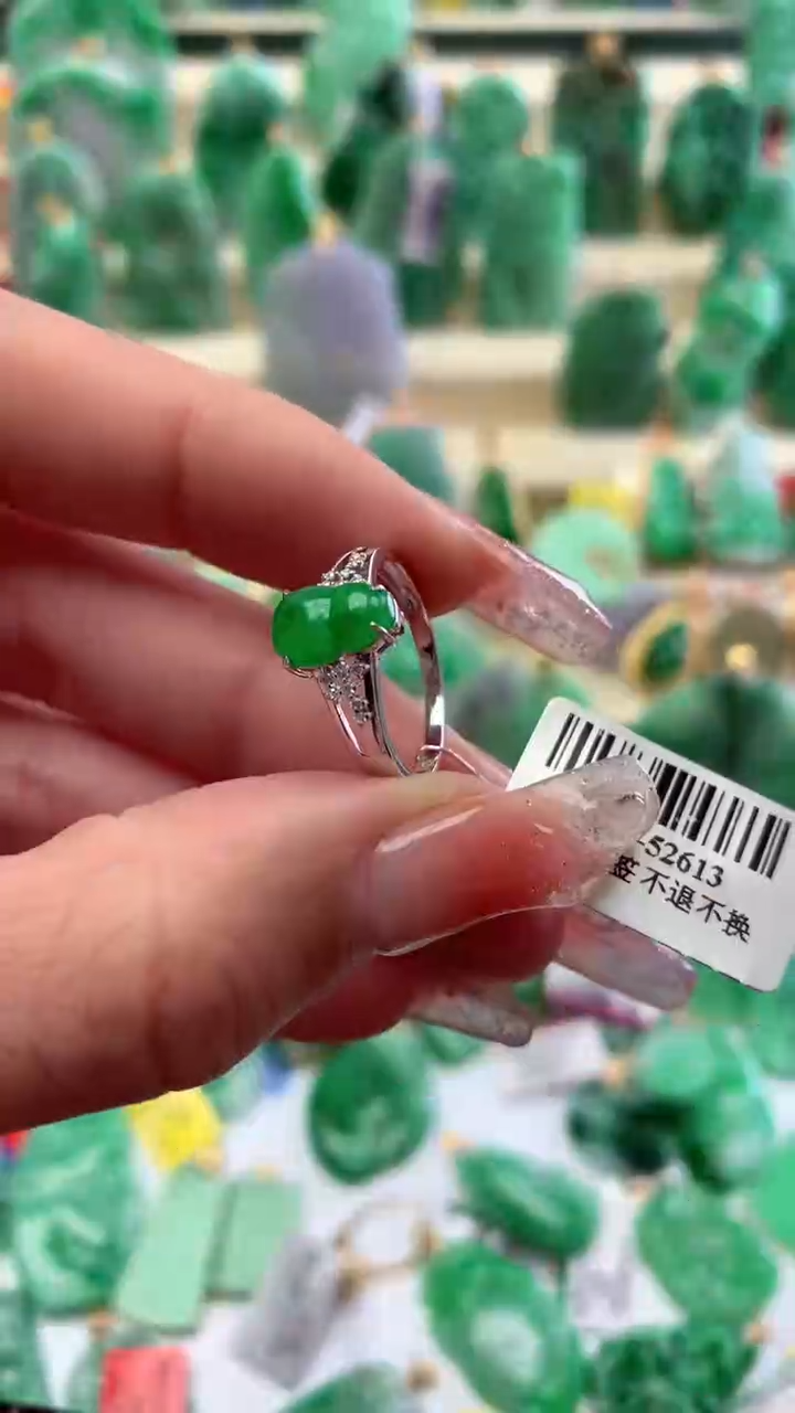 【闪购商品】翡翠颈饰18K金镶嵌挂件