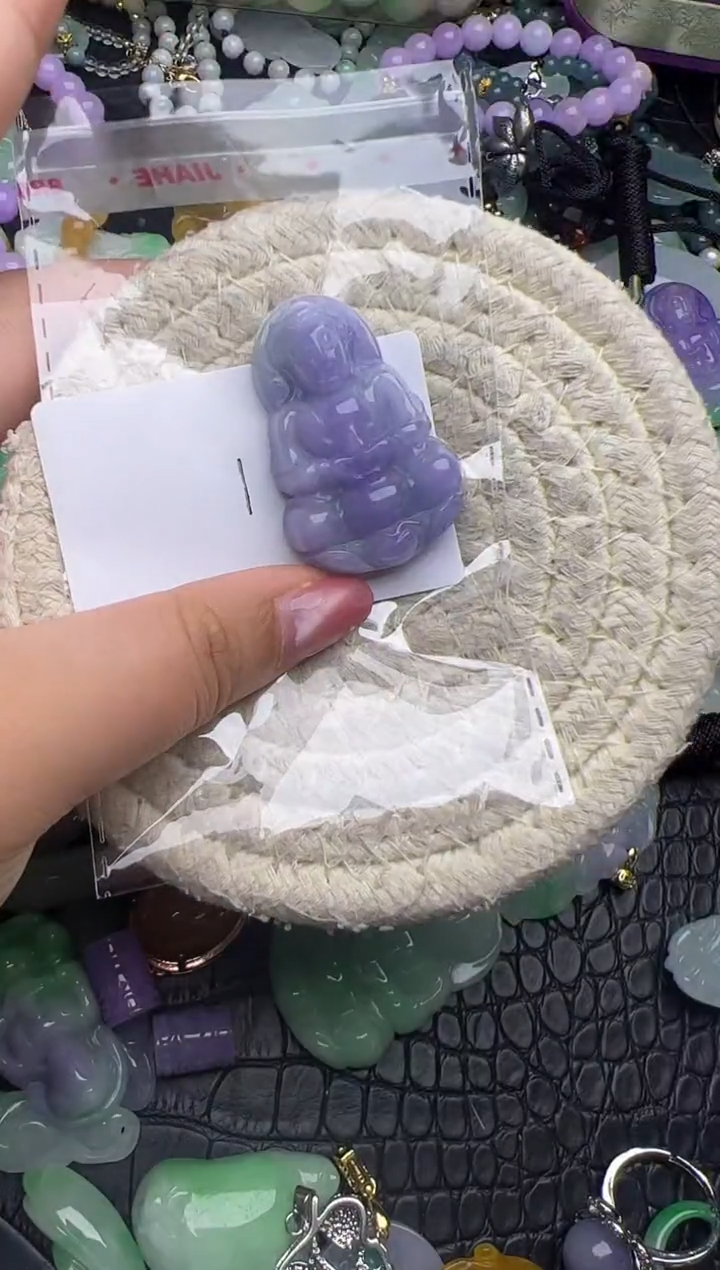 颈饰未镶嵌翡翠天然缅甸翡翠吊坠