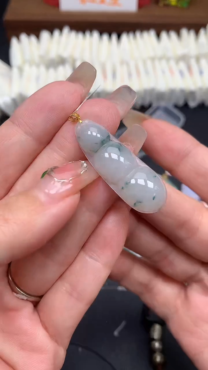 【闪购商品】翡翠吊坠(不含链)18K金镶嵌MS160261