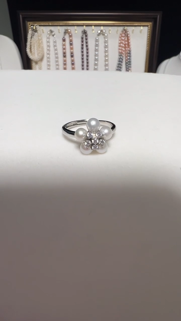 钛钢戒指淡水珍珠永丽珍珠严选