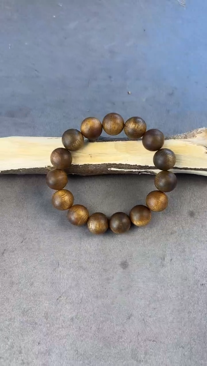 沉香沉香碎屑芽庄白奇14圆珠单圈沉25克+多样性发一