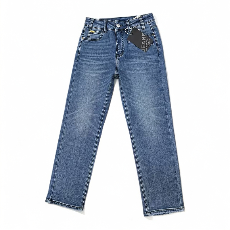 言薪牛仔植绒烟管裤98798组合件数单件