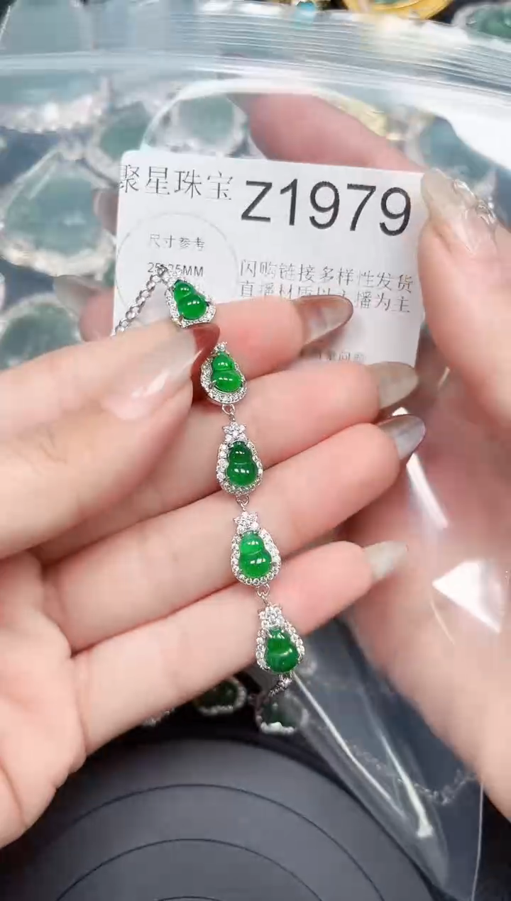 【闪购商品】翡翠颈饰未镶嵌赠皮绳1979