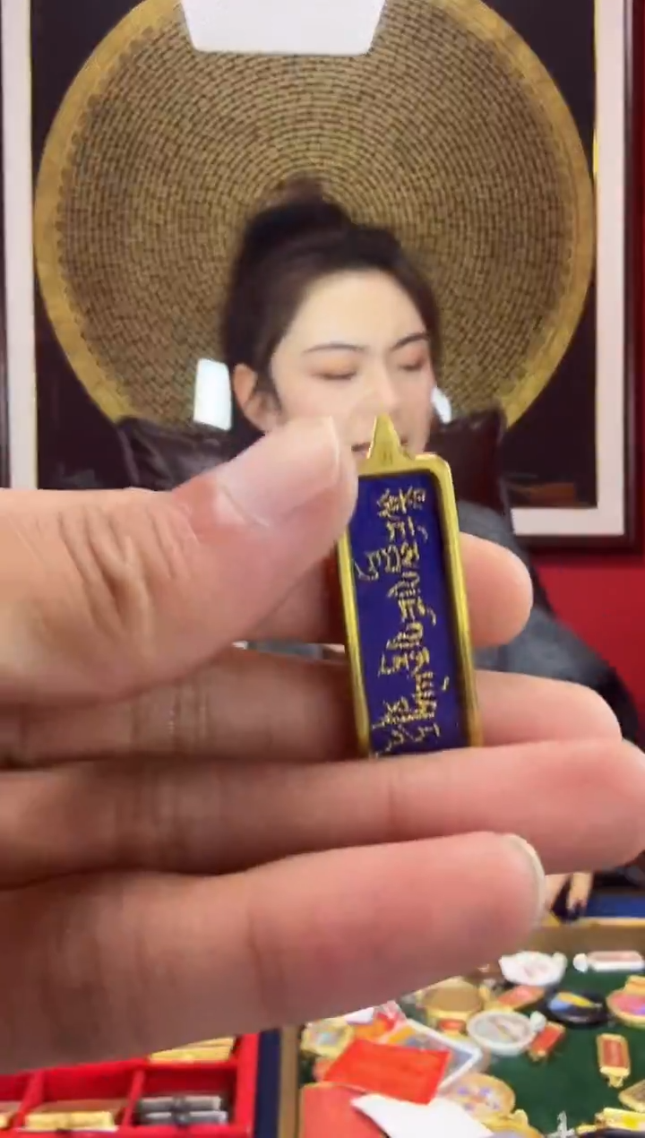 吊坠药老师心里话-热贡纯手绘唐卡