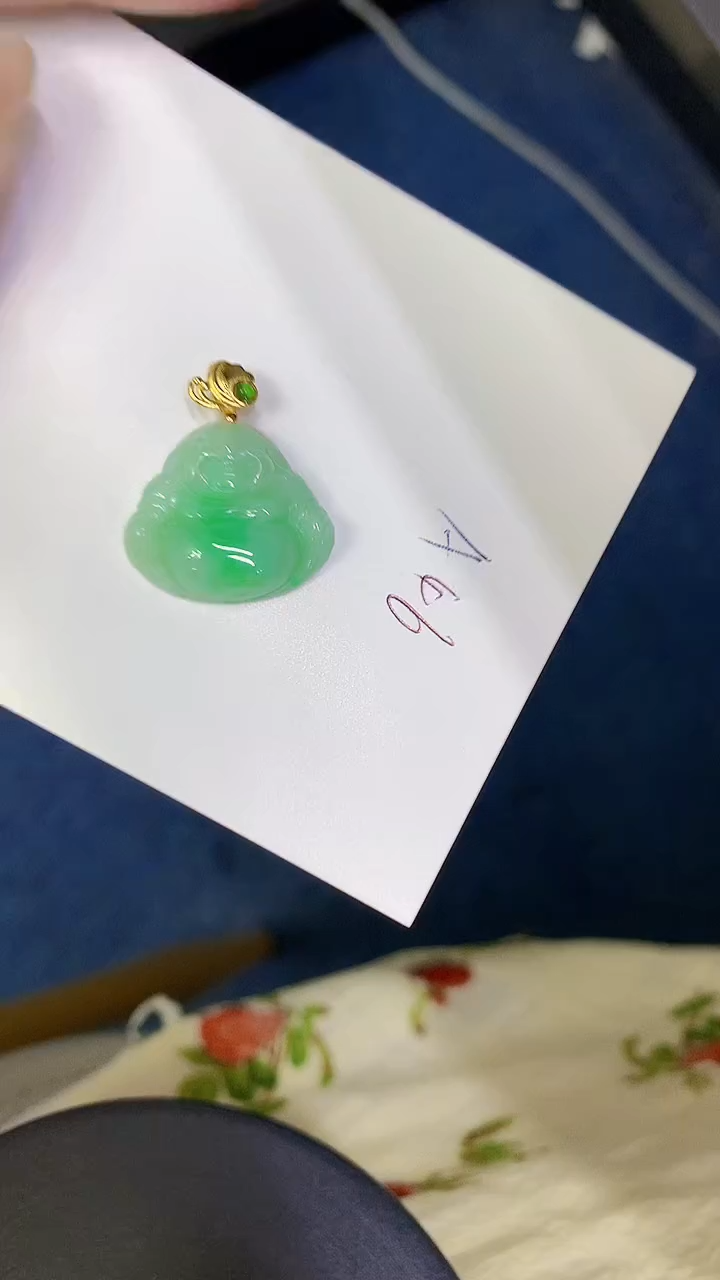 颈饰未镶嵌翡翠缅甸天然翡翠A货