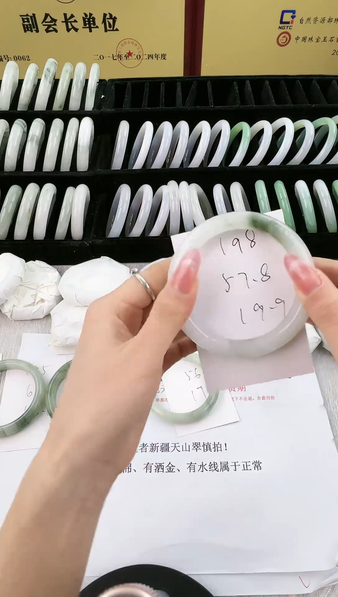 未镶嵌手镯石英质玉198