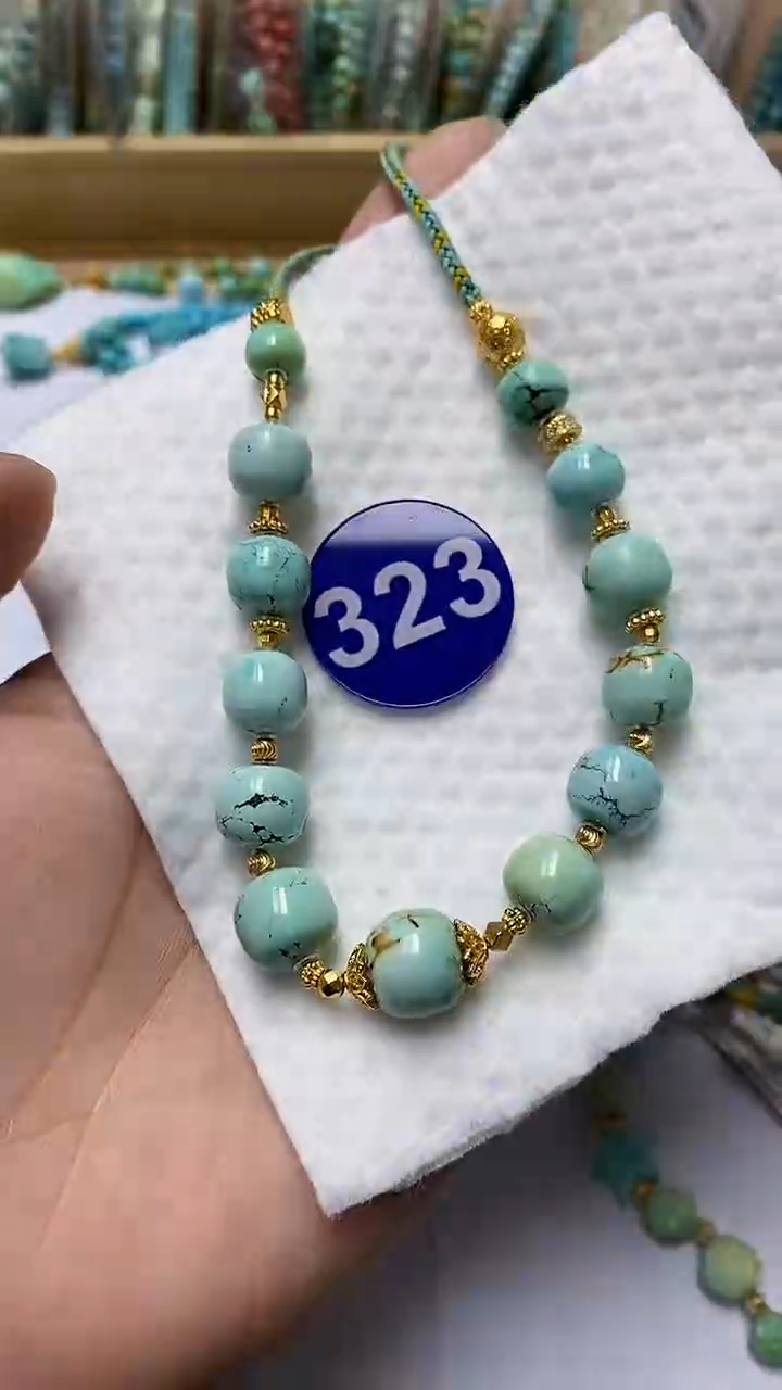 【闪购商品】绿松石项链银S925镶嵌323