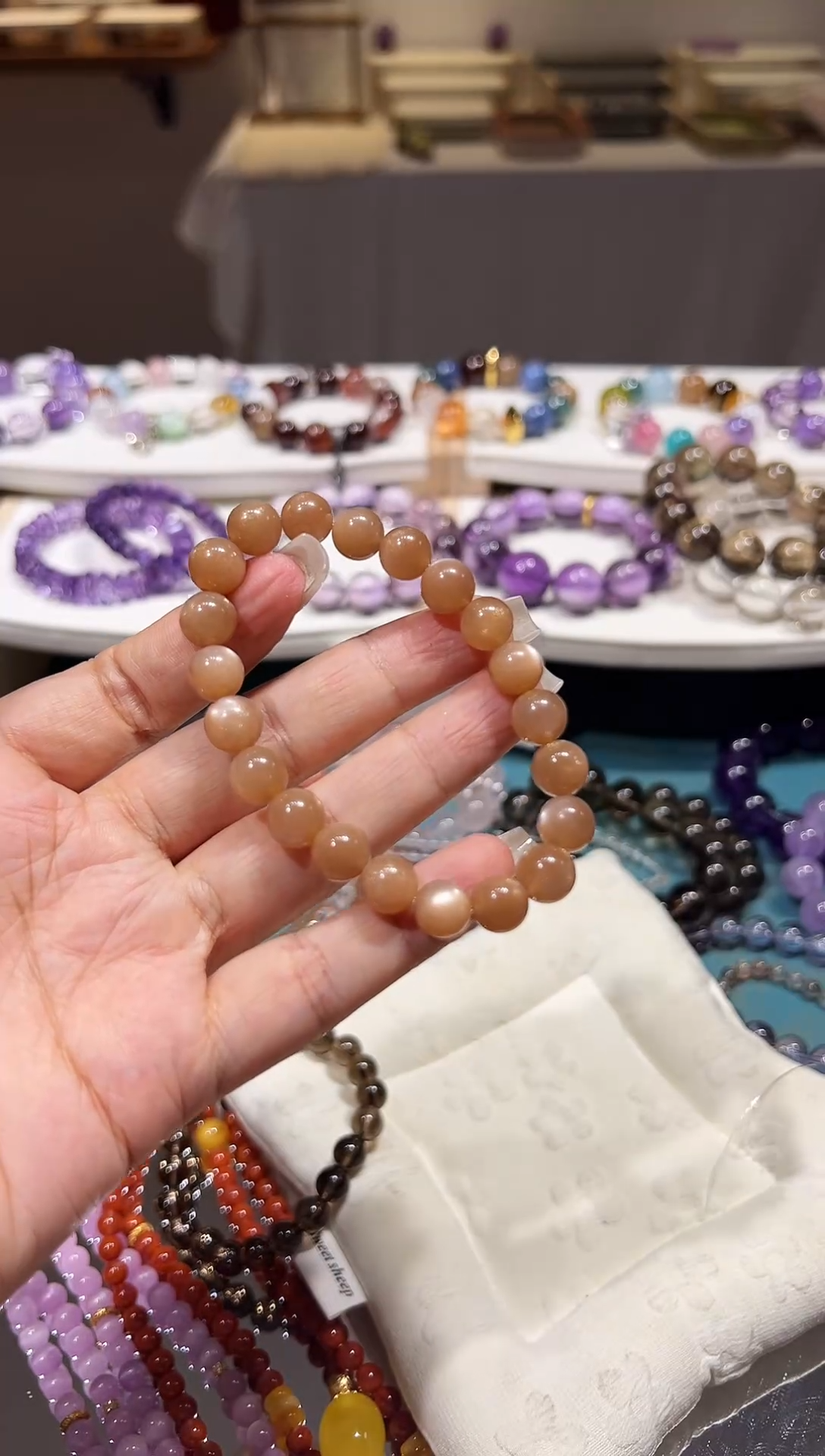 未镶嵌手链水晶橙月光卡9＋