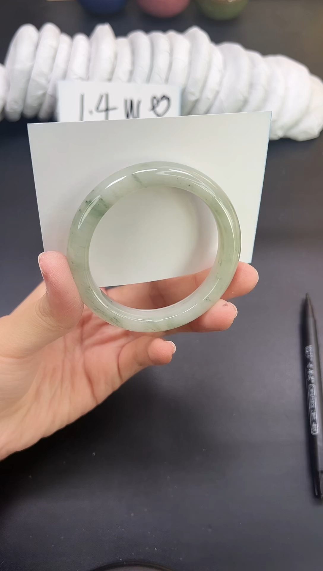 未镶嵌手镯石英质玉A209-55`56`57