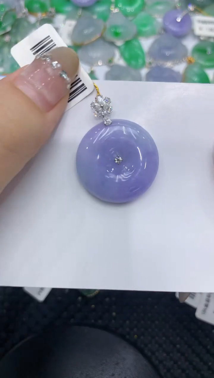 【闪购商品】翡翠颈饰18K金镶嵌222222222