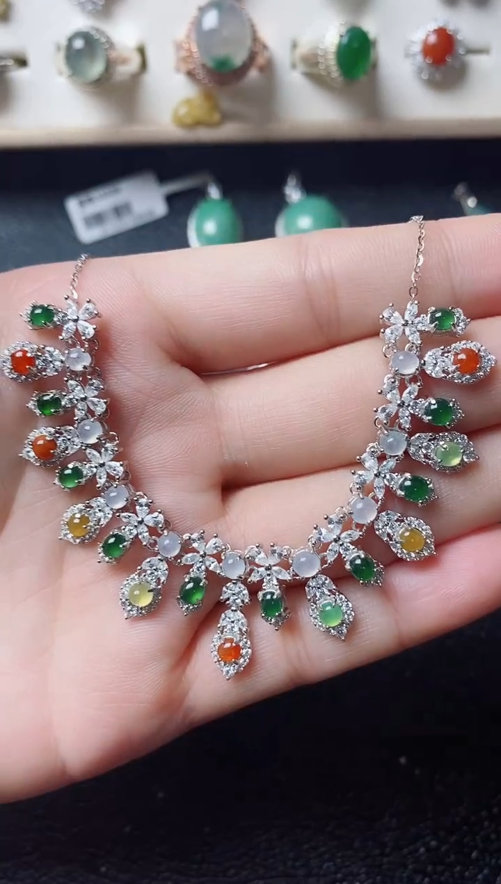 【闪购商品】翡翠戒指银S925镶嵌1111