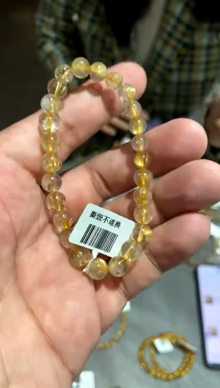 【闪购商品】水晶140未镶嵌金发7mm    