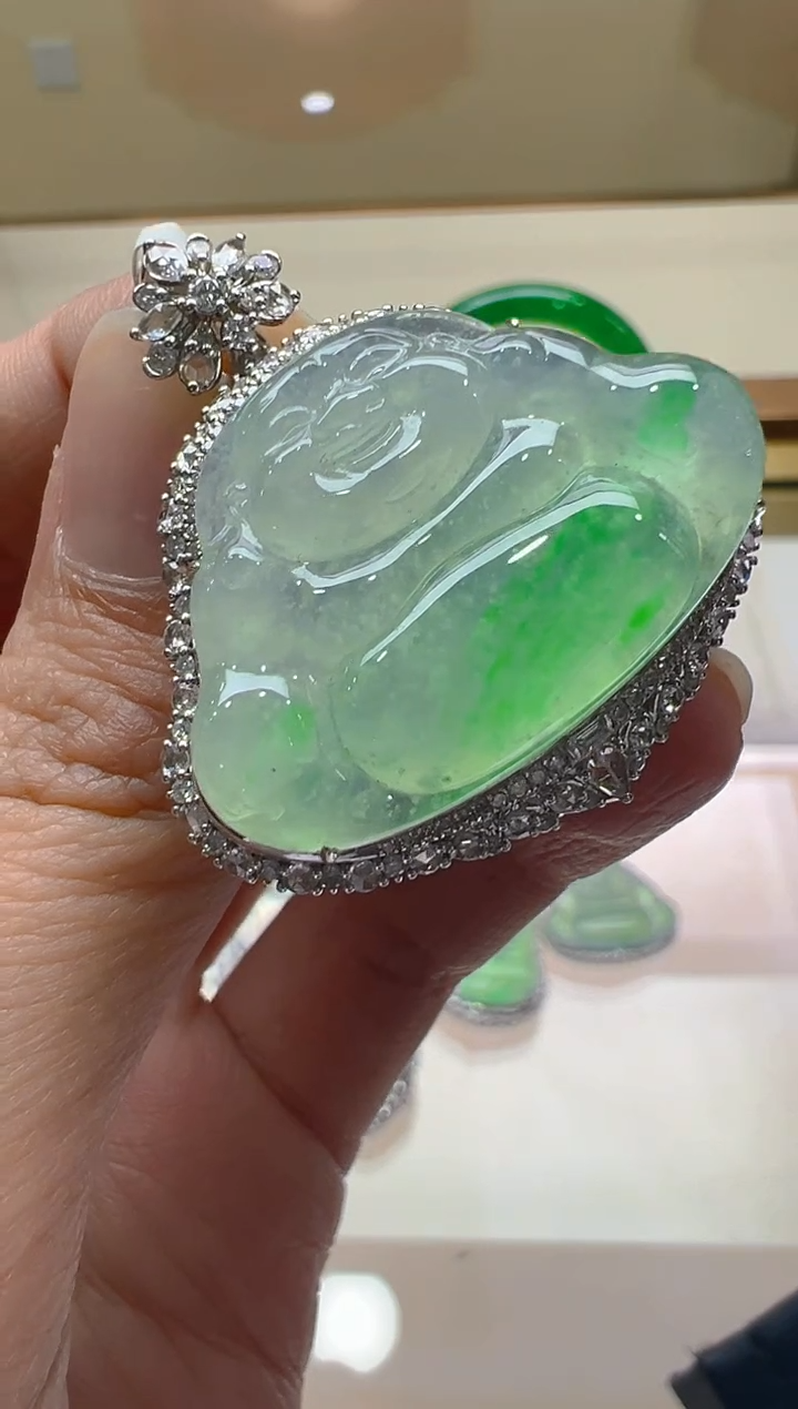 【闪购商品】翡翠吊坠(不含链)18K金镶嵌多样性团购发一件