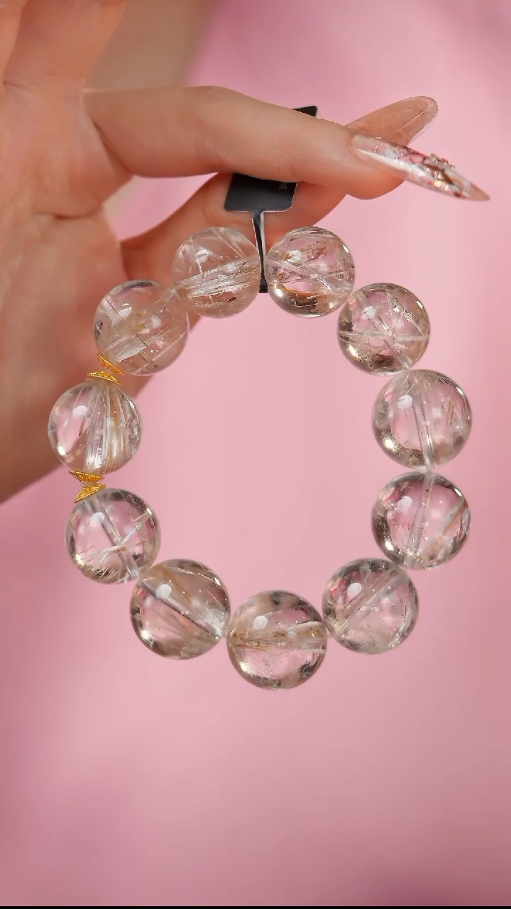 【闪购商品】水晶手串未镶嵌E536Z 雪霜发手串