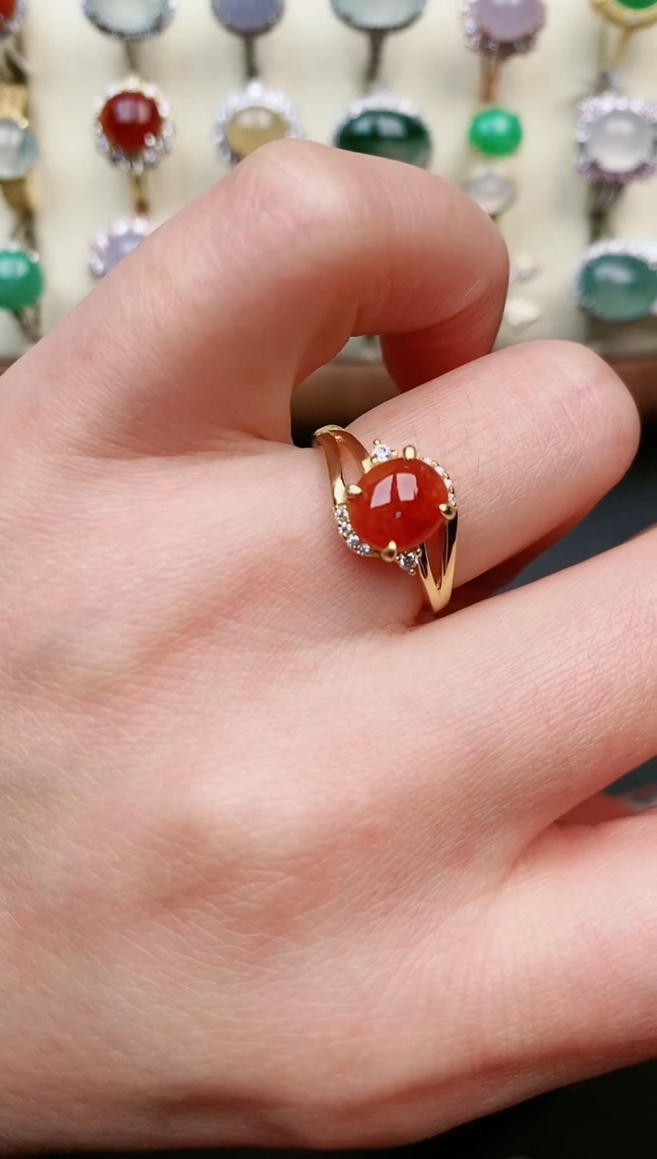 【闪购商品】翡翠戒指银S925镶嵌....