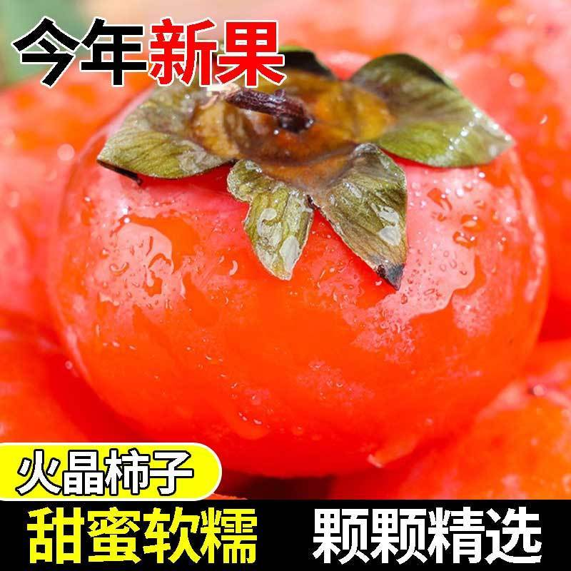 正宗火晶小柿子软甜流心应季新鲜水果软糯香甜流心爆浆