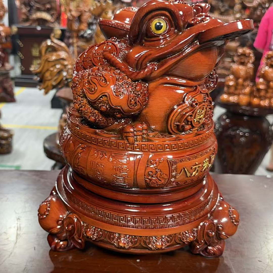 （八方来财）高档大金蟾摆件前台收银台摆件店铺开业礼品