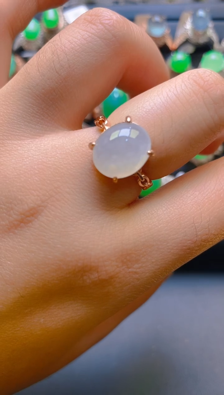 【闪购商品】翡翠耳饰银S925镶嵌天然A货翡翠1