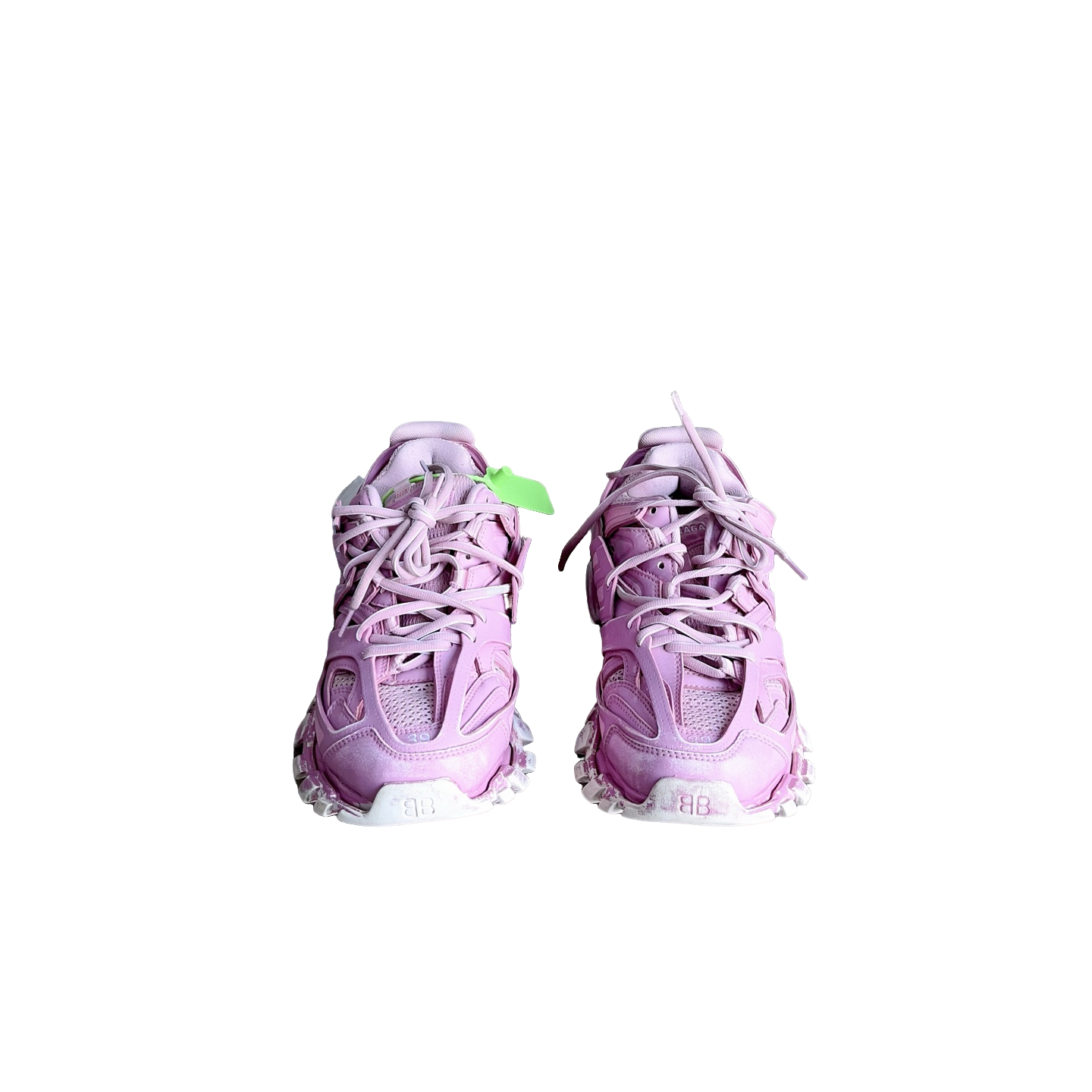 95新 Balenciaga/巴黎世家 track做旧粉休闲鞋39码d5211
