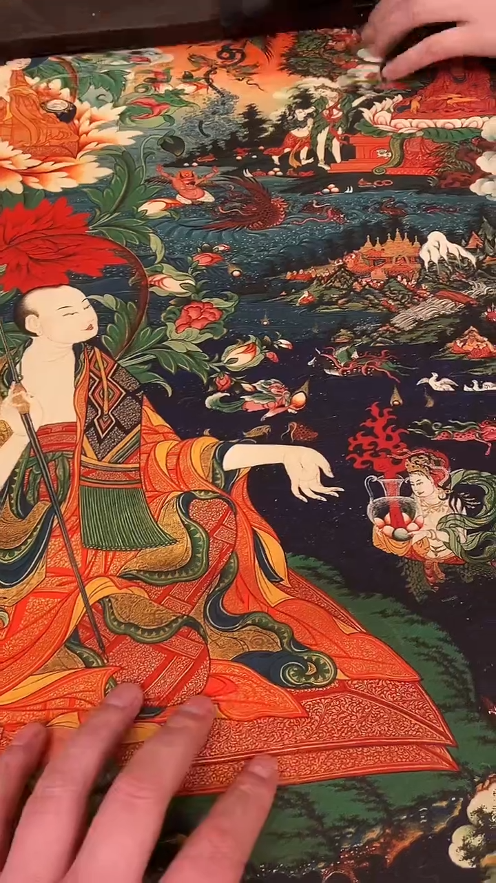 装裱画精美唐卡tk16030