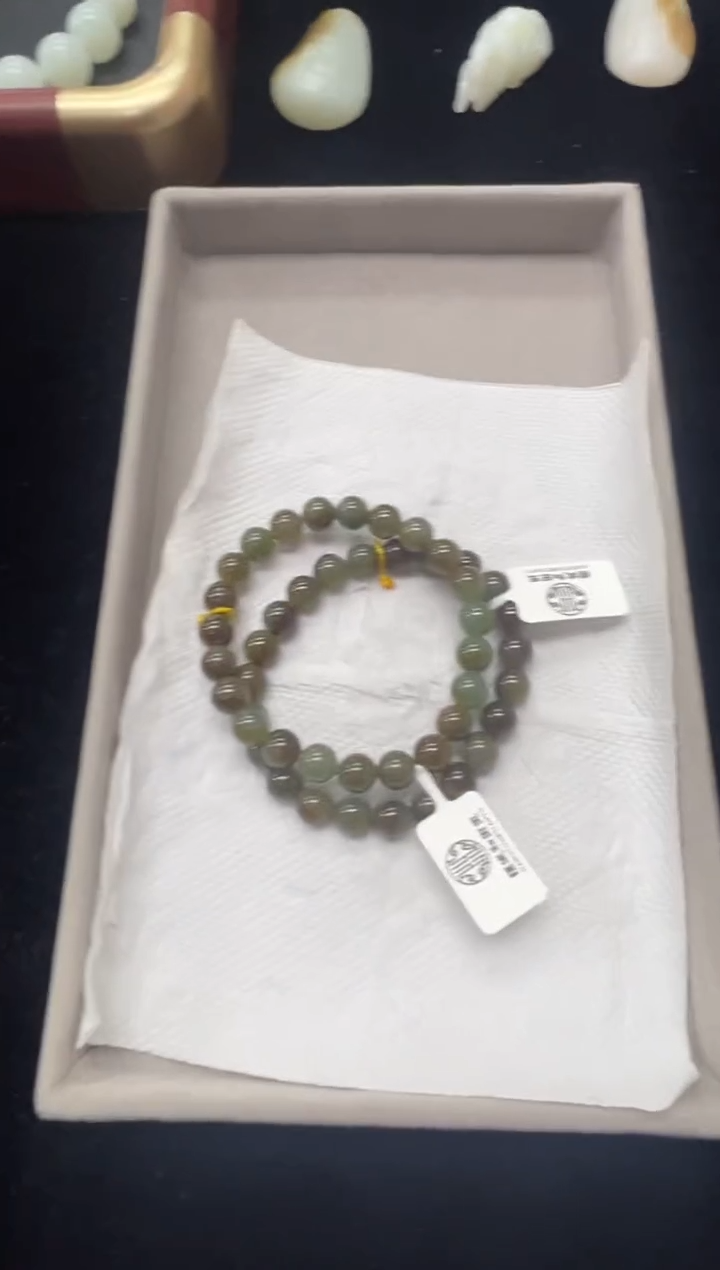 未镶嵌手链和田玉且末蓝手串