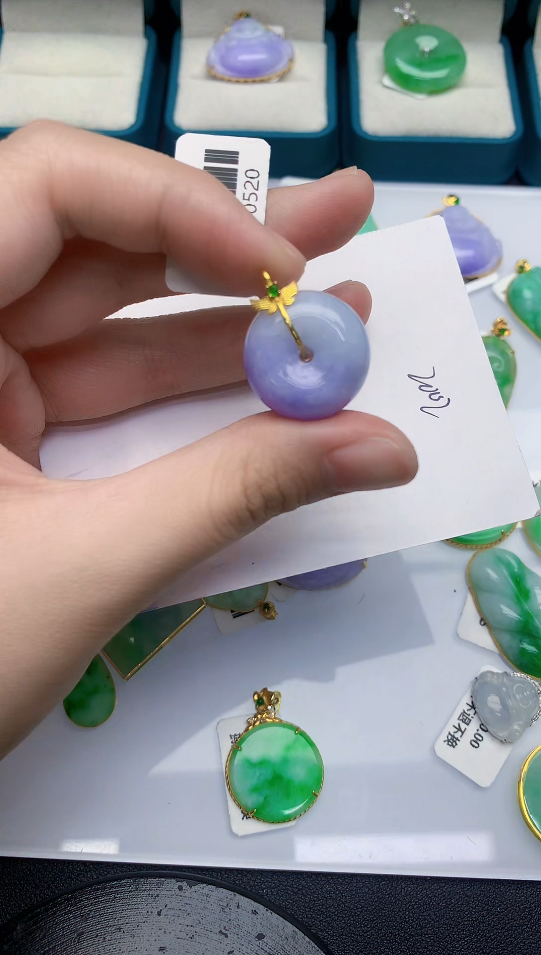 【闪购商品】翡翠颈饰18K金镶嵌000000000