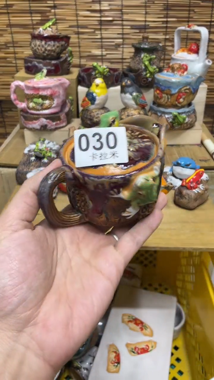 脉*030精美粗陶手工柴烧