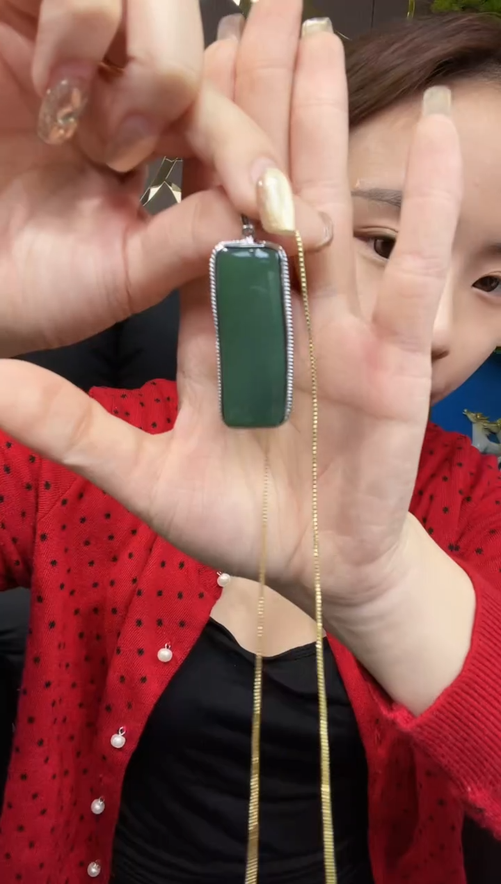 【闪购商品】和田玉吊坠银S925镶嵌多样性发一 