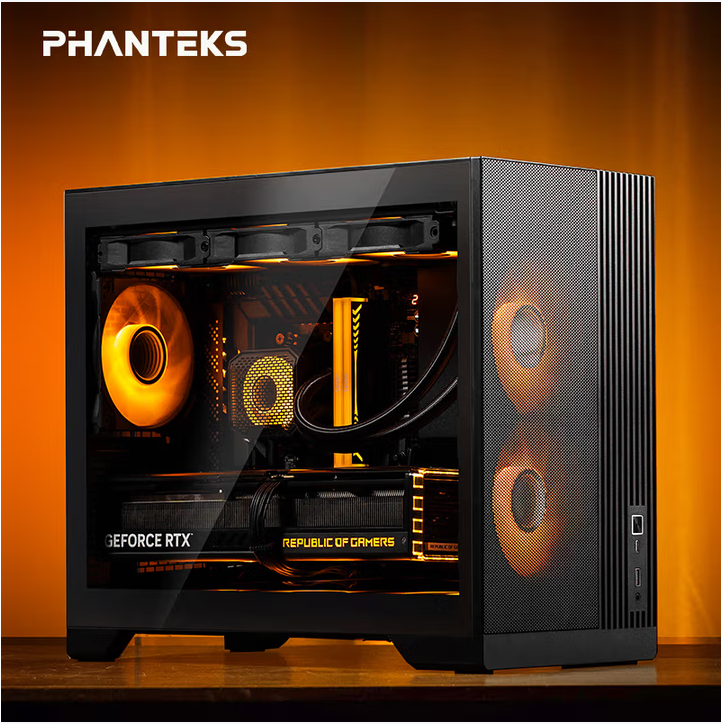  PHANTEKS追风者XT M3小旋风MATX黑色侧透散热台式电脑桌面小机箱