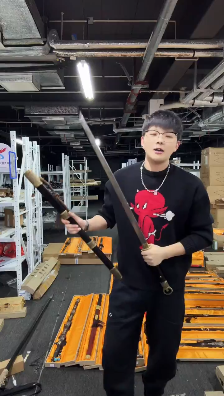 隋刀 黄铜 黑檀木 