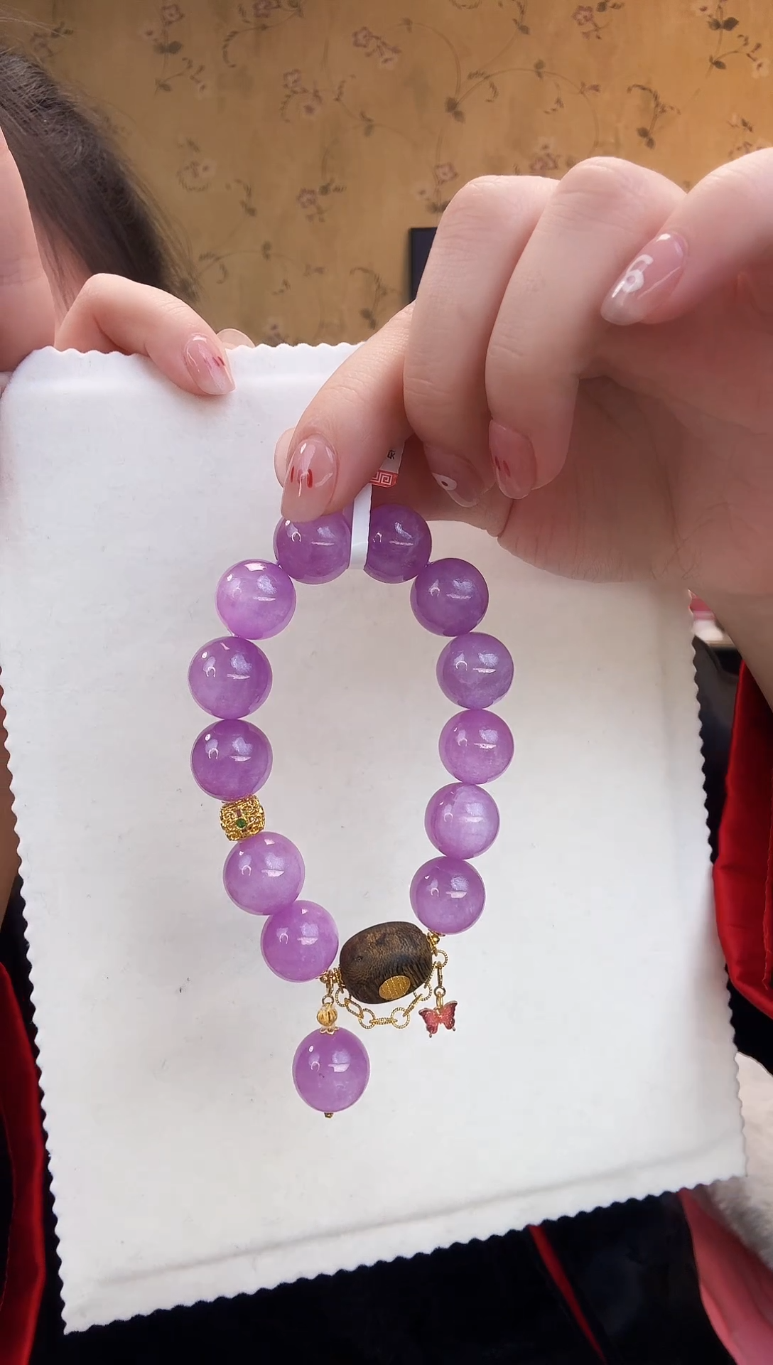 【闪购商品】锂辉石手串未镶嵌紫锂辉手串1075