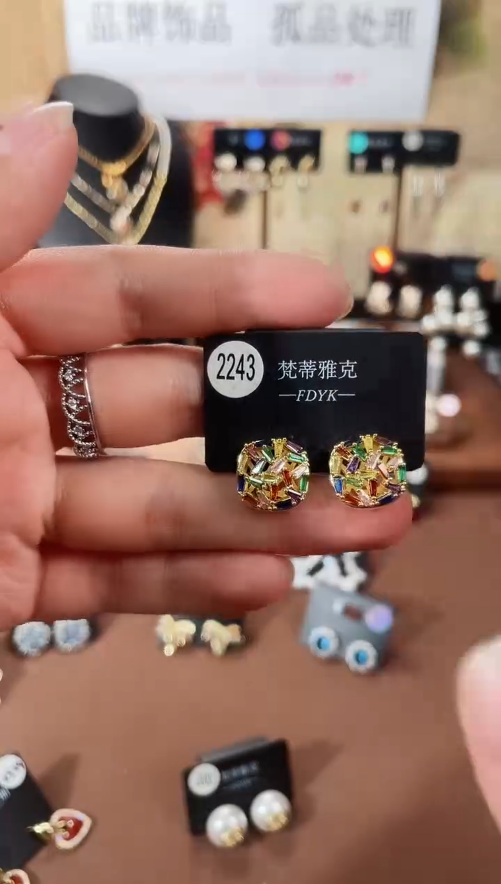 合金925银锆石梵2243