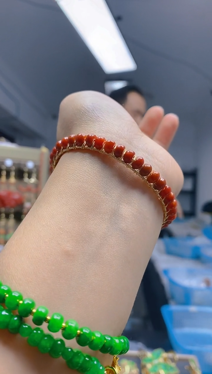【闪购商品】翡翠耳饰合金0352翡翠手镯