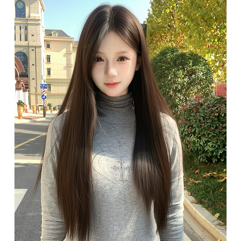 【元气少女】免发网递针工艺黑长直