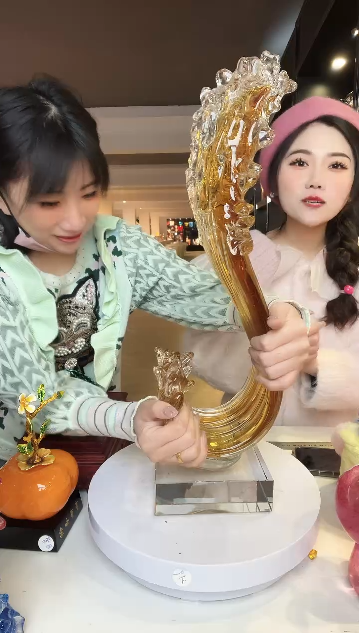 【闪购商品】茶盏琉璃摆件家居摆件