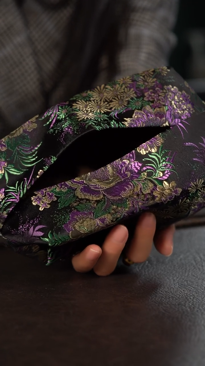 【闪购商品】杯-陶瓷杯周边慢蓝纸巾袋紫万花